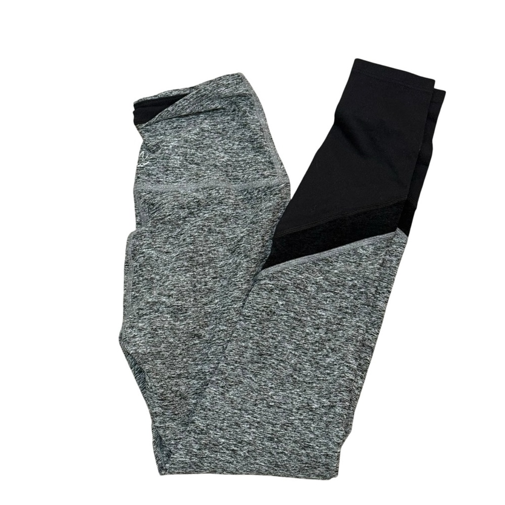Beyond Yoga spacedye leggings gray black SMALL athleisure NWOT